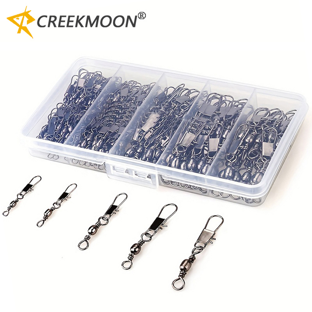 Ice Fishing Tip Up - 100Pcs/Lot 4#6#8#10#12# Swivels Mix Fishing Connector